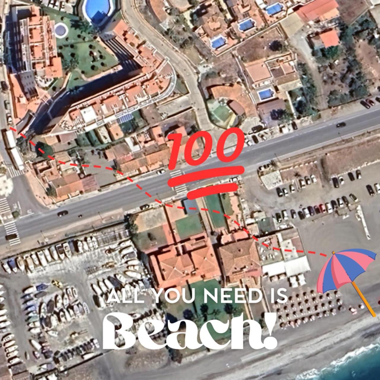 Apartmán Escapada Familiar En Torrox Costa A 100M De La Playa, Vistas Al Mar Y Parking Gratis Exteriér fotografie
